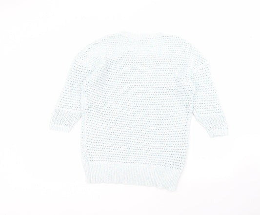 Womens UK Size 12 Warehouse Blue Pullover Jumper