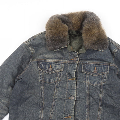 Womens UK Size 14 Marks and Spencer Blue Jacket