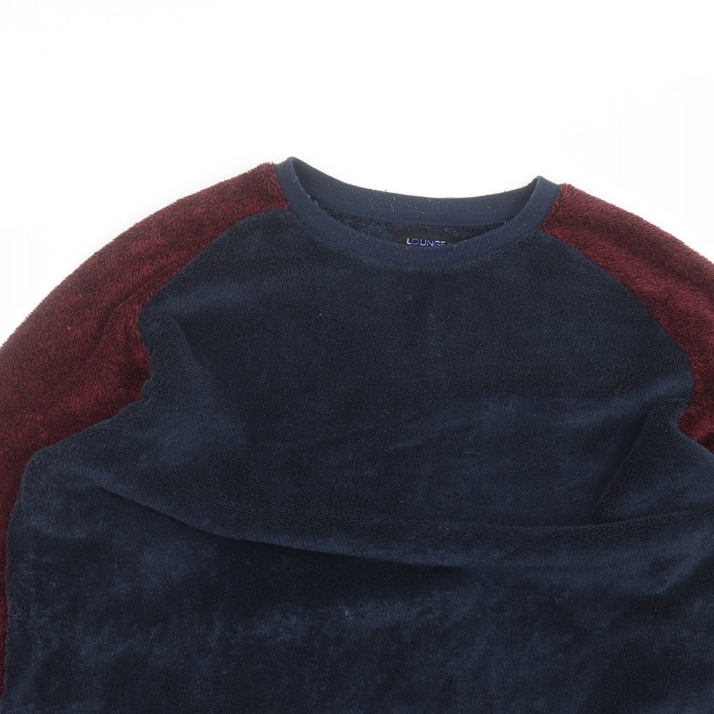 Matalan Mens Blue Round Neck  Polyester Pullover Jumper Size M