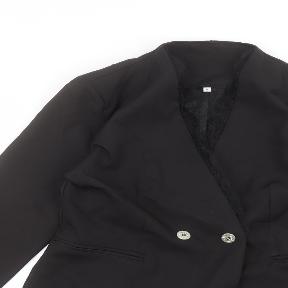 Womens UK Size M Preworn Black Jacket