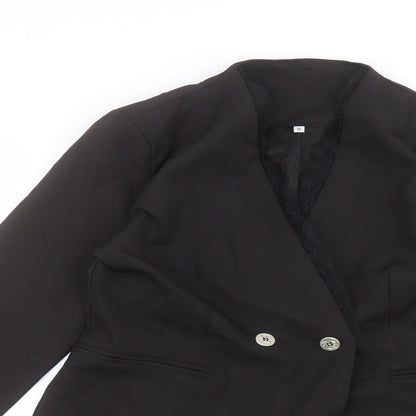 Womens UK Size M Preworn Black Jacket