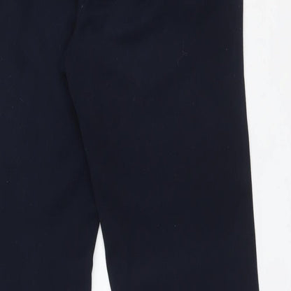 Womens UK Size 8 M&S Regular Fit Dress Pants Blue Trousers