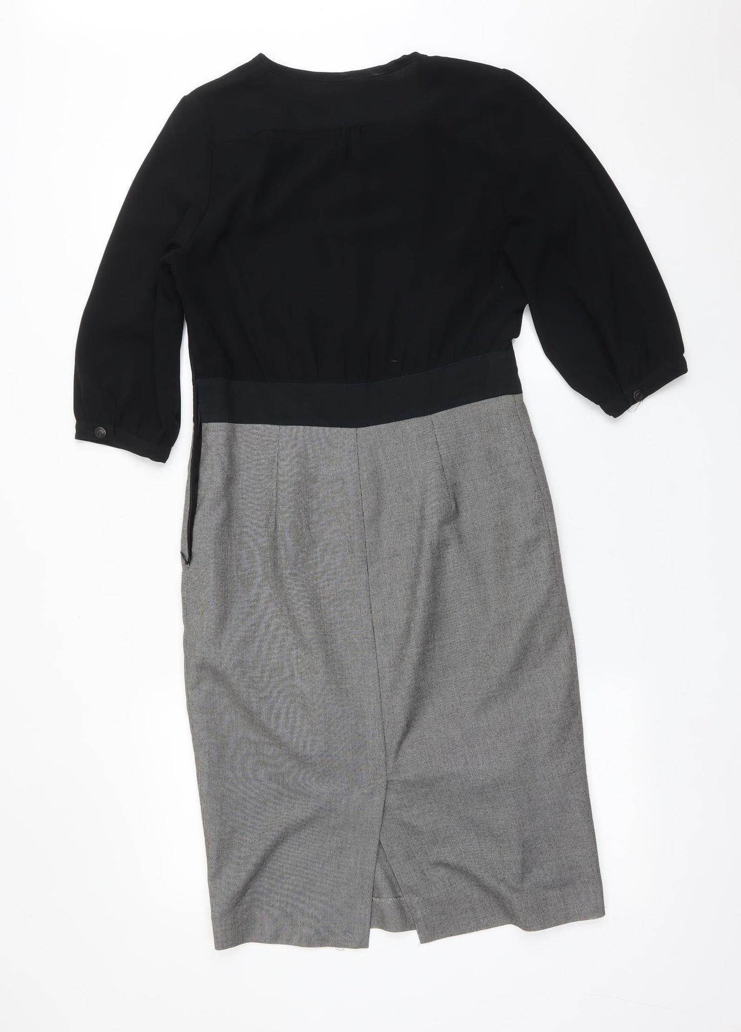 NEXT Womens Multicoloured Colourblock Polyester Pencil Dress  Size 8  Round Neck