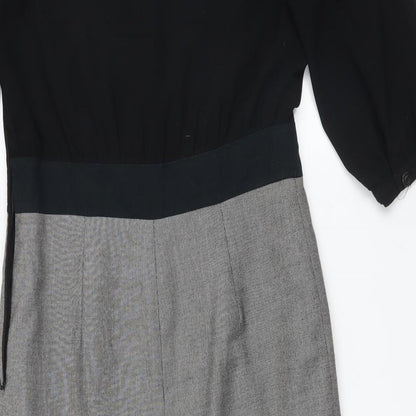 NEXT Womens Multicoloured Colourblock Polyester Pencil Dress  Size 8  Round Neck