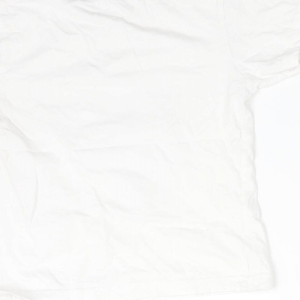 ELITE KIDS Girls White  Cotton Basic T-Shirt Size 4-5 Years Crew Neck  - MINNIE MOUSE
