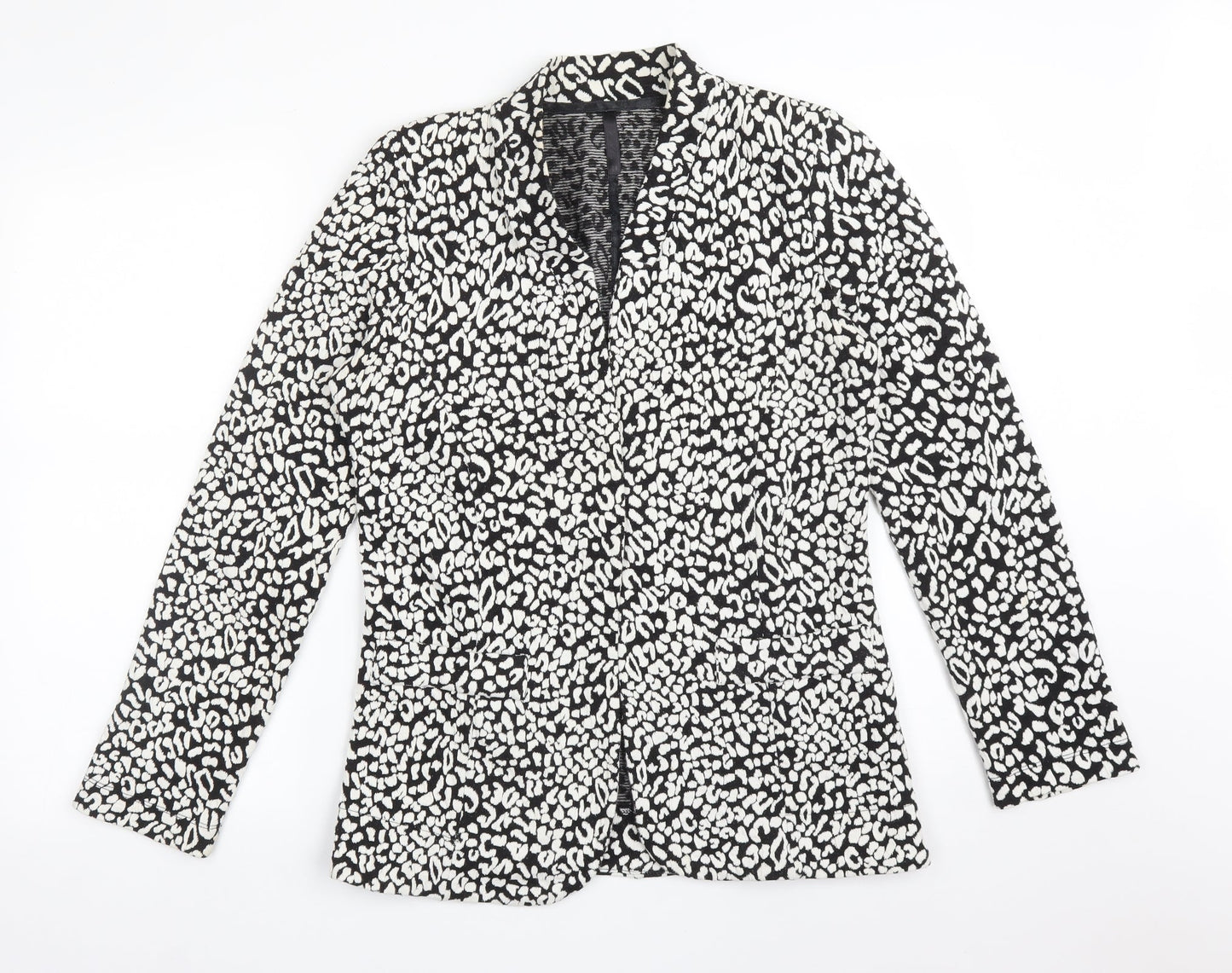 NEXT Womens Multicoloured Animal Print Cotton Jacket Blazer Size 14