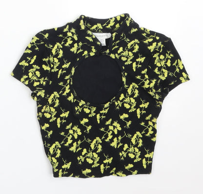 Womens UK Size 8 Topshop Multicoloured Basic T-Shirt