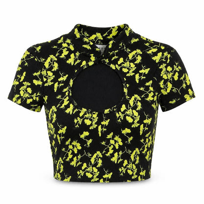 Womens UK Size 8 Topshop Multicoloured Basic T-Shirt