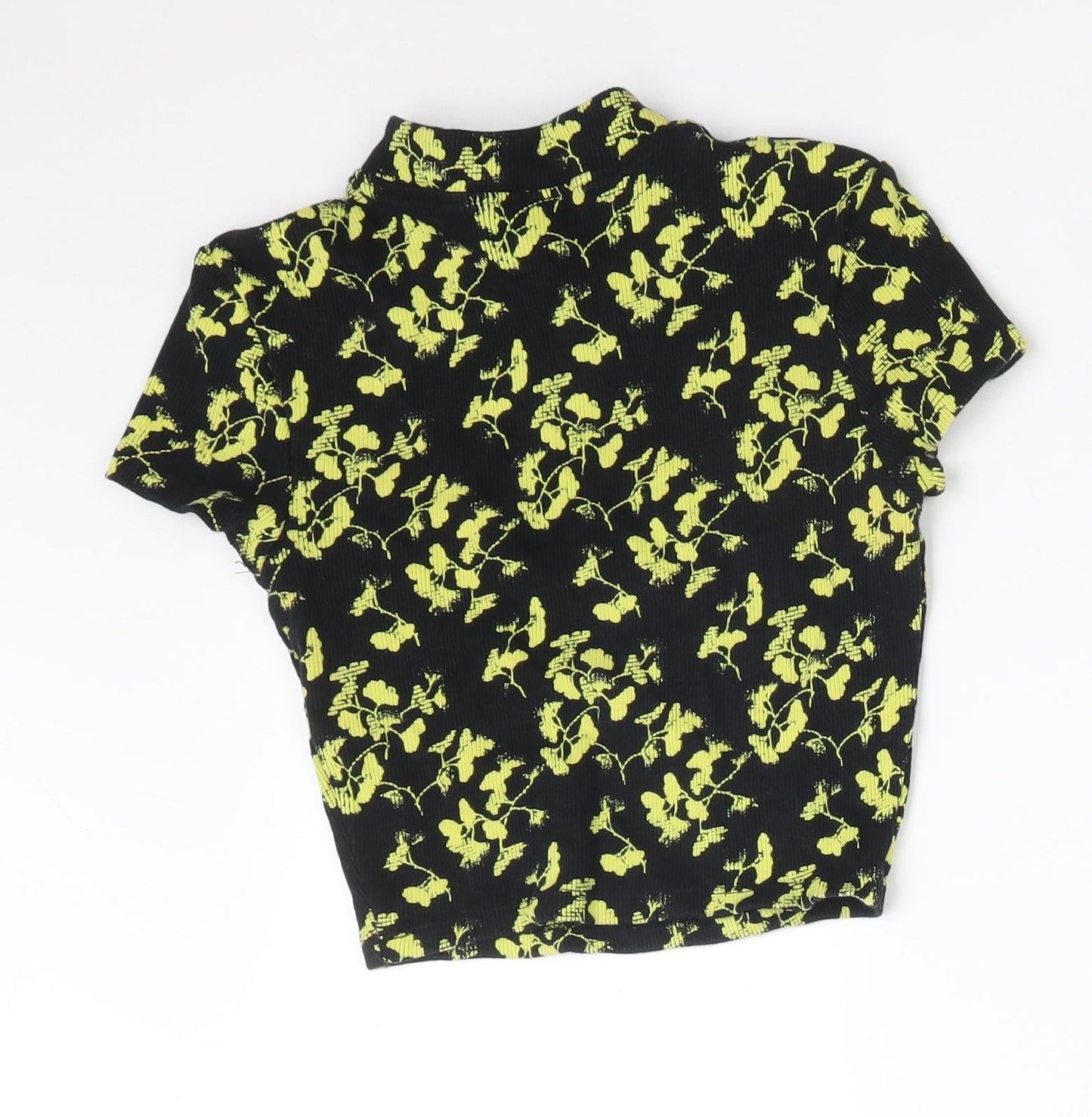 Womens UK Size 8 Topshop Multicoloured Basic T-Shirt