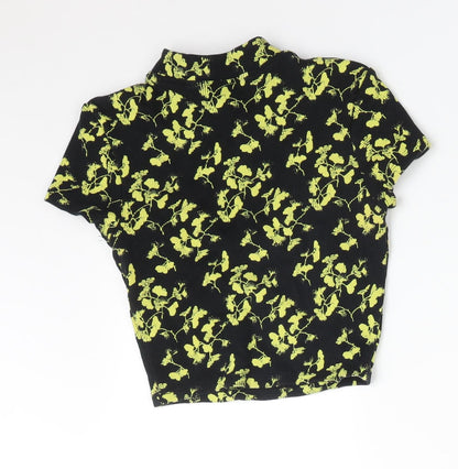 Womens UK Size 8 Topshop Multicoloured Basic T-Shirt