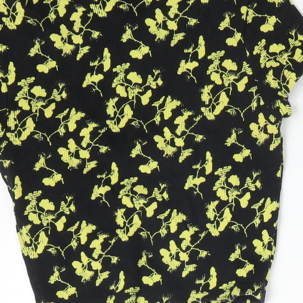 Womens UK Size 8 Topshop Multicoloured Basic T-Shirt
