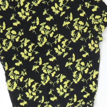 Womens UK Size 8 Topshop Multicoloured Basic T-Shirt
