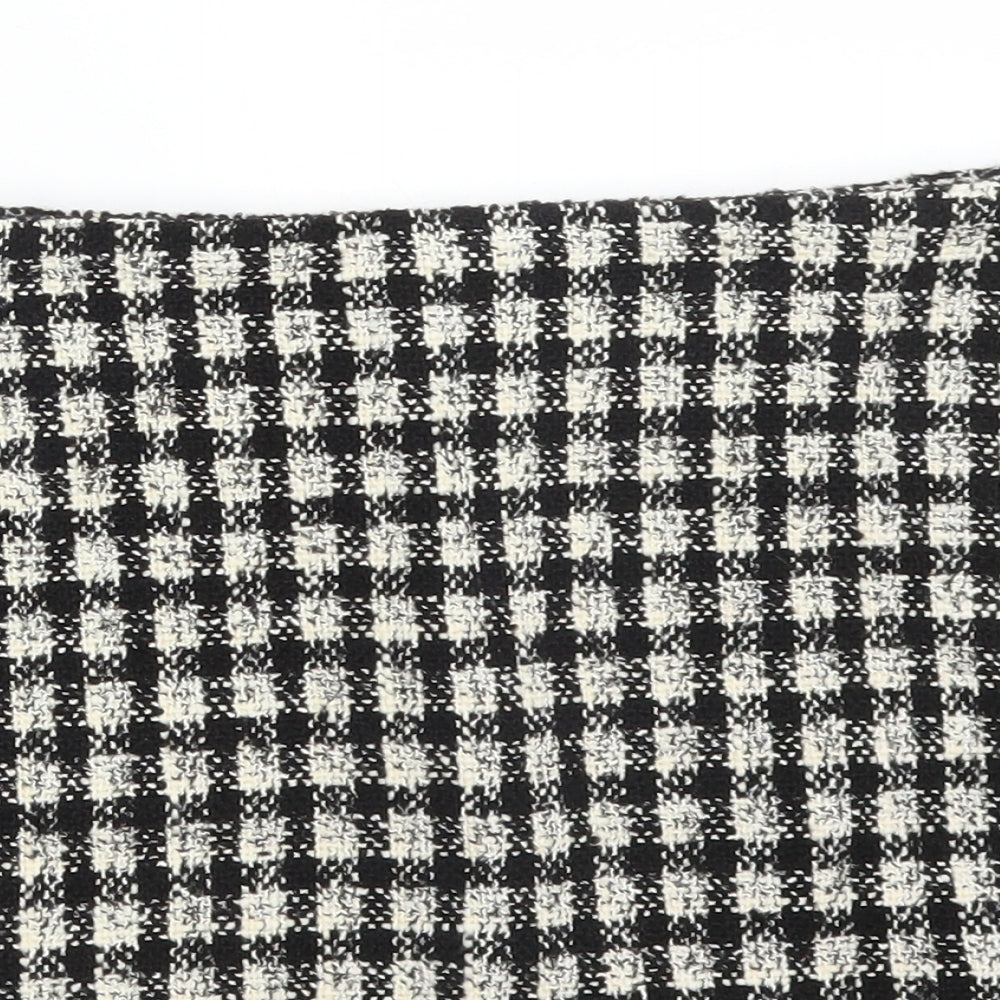 Pull&Bear Womens Multicoloured Check Cotton Straight & Pencil Skirt Size S