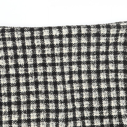 Pull&Bear Womens Multicoloured Check Cotton Straight & Pencil Skirt Size S