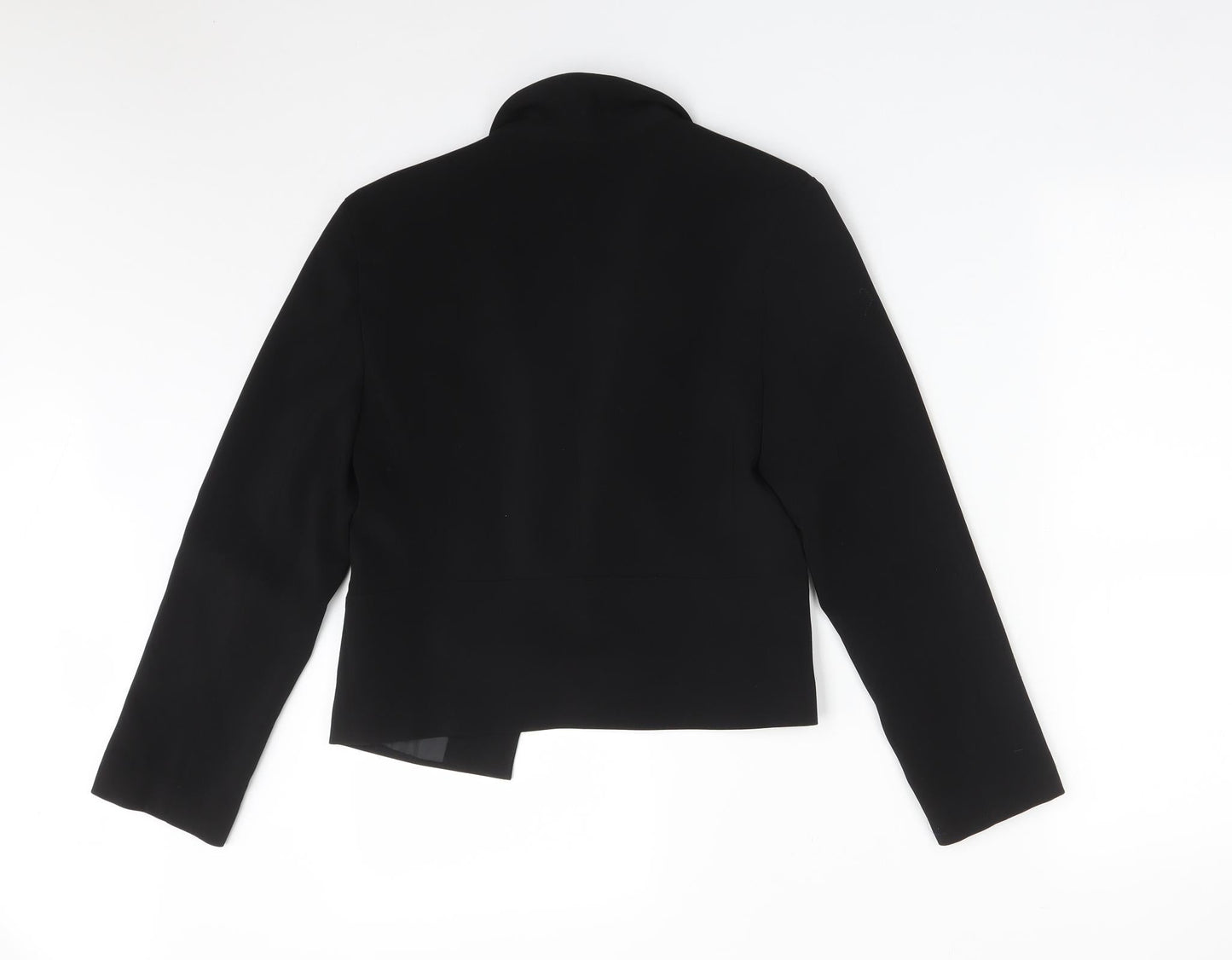 ASOS Womens Black  Polyester Jacket Blazer Size 8