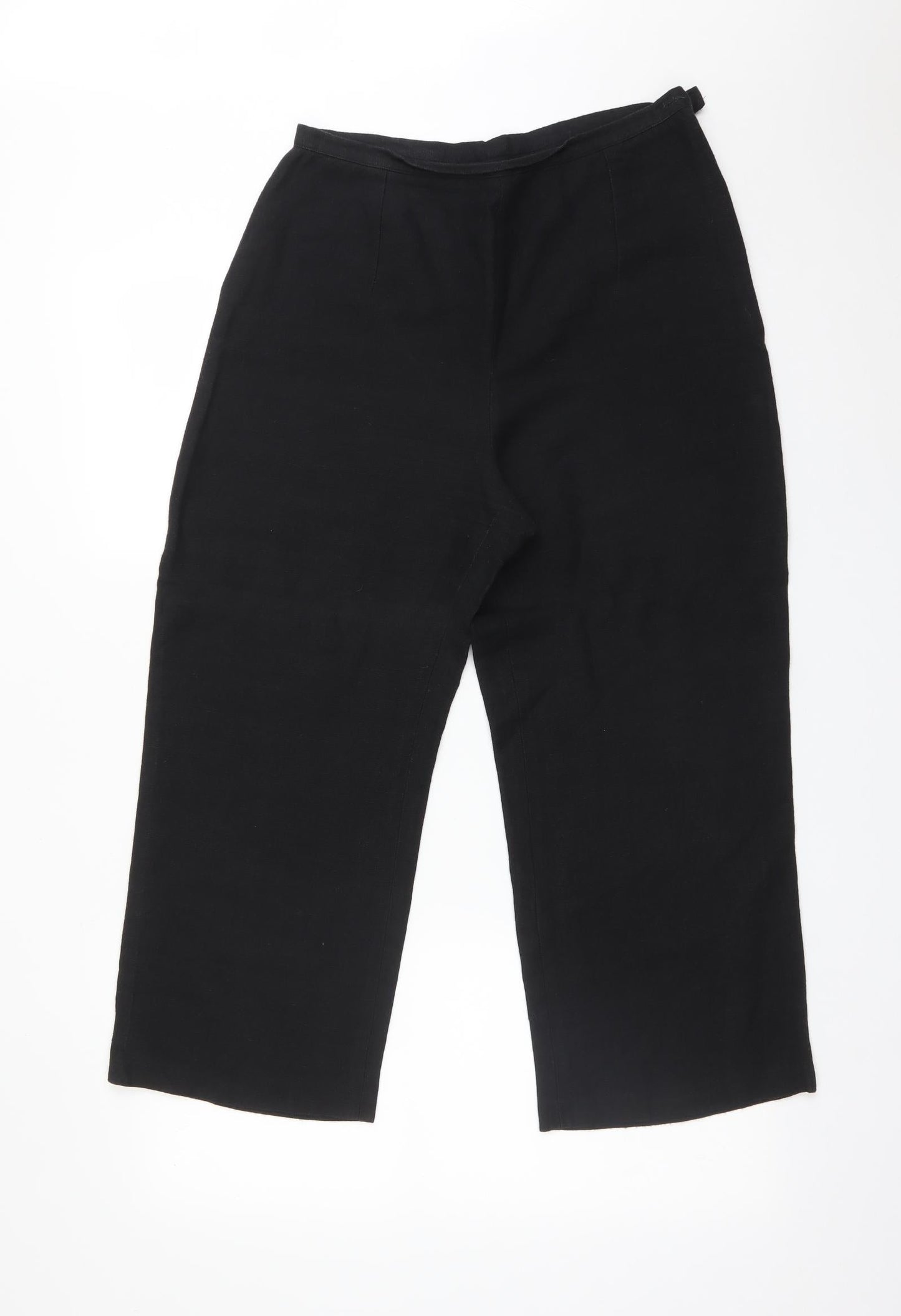 Womens UK Size 12 Wallis Regular Fit  Black Trousers
