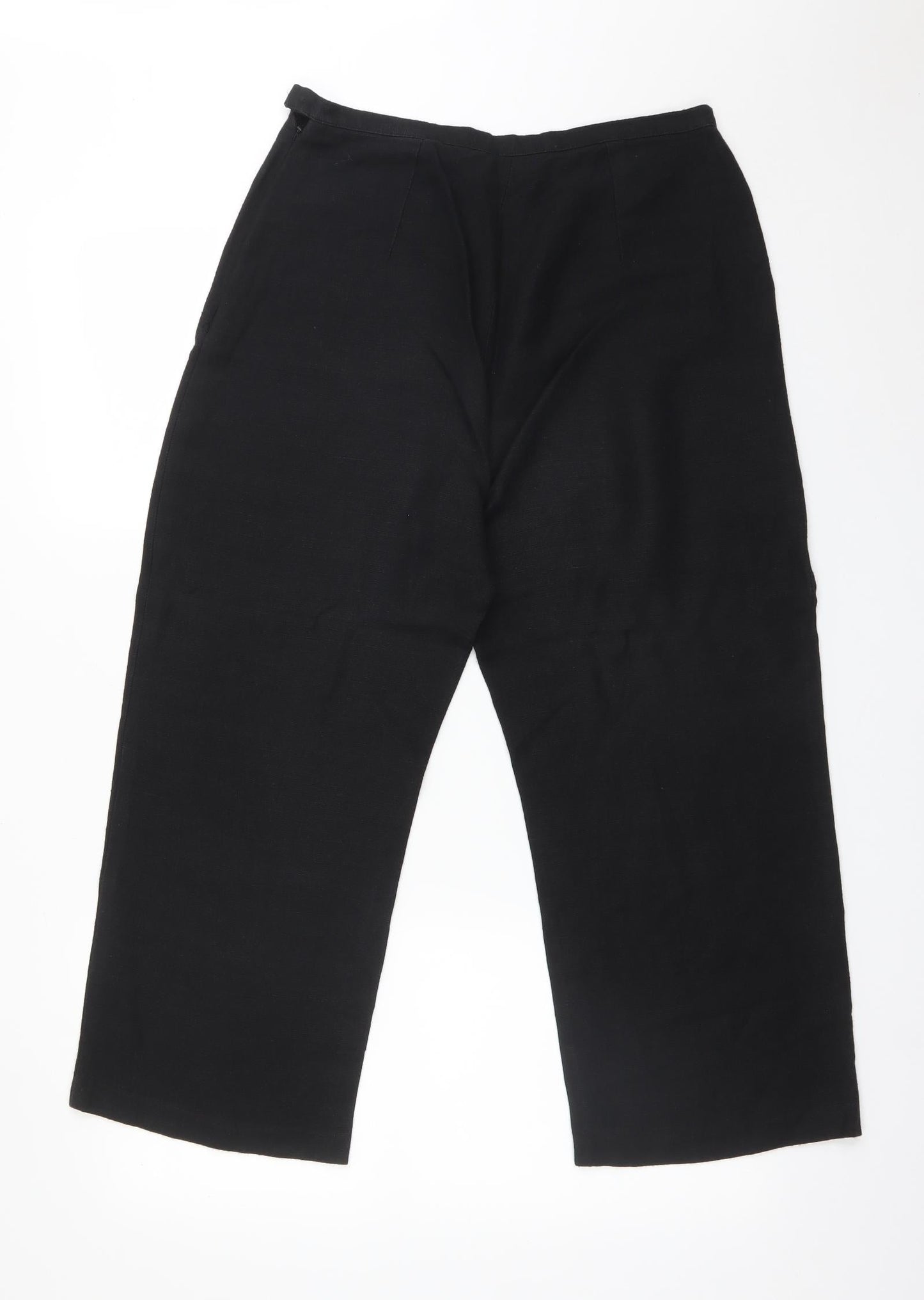 Womens UK Size 12 Wallis Regular Fit  Black Trousers
