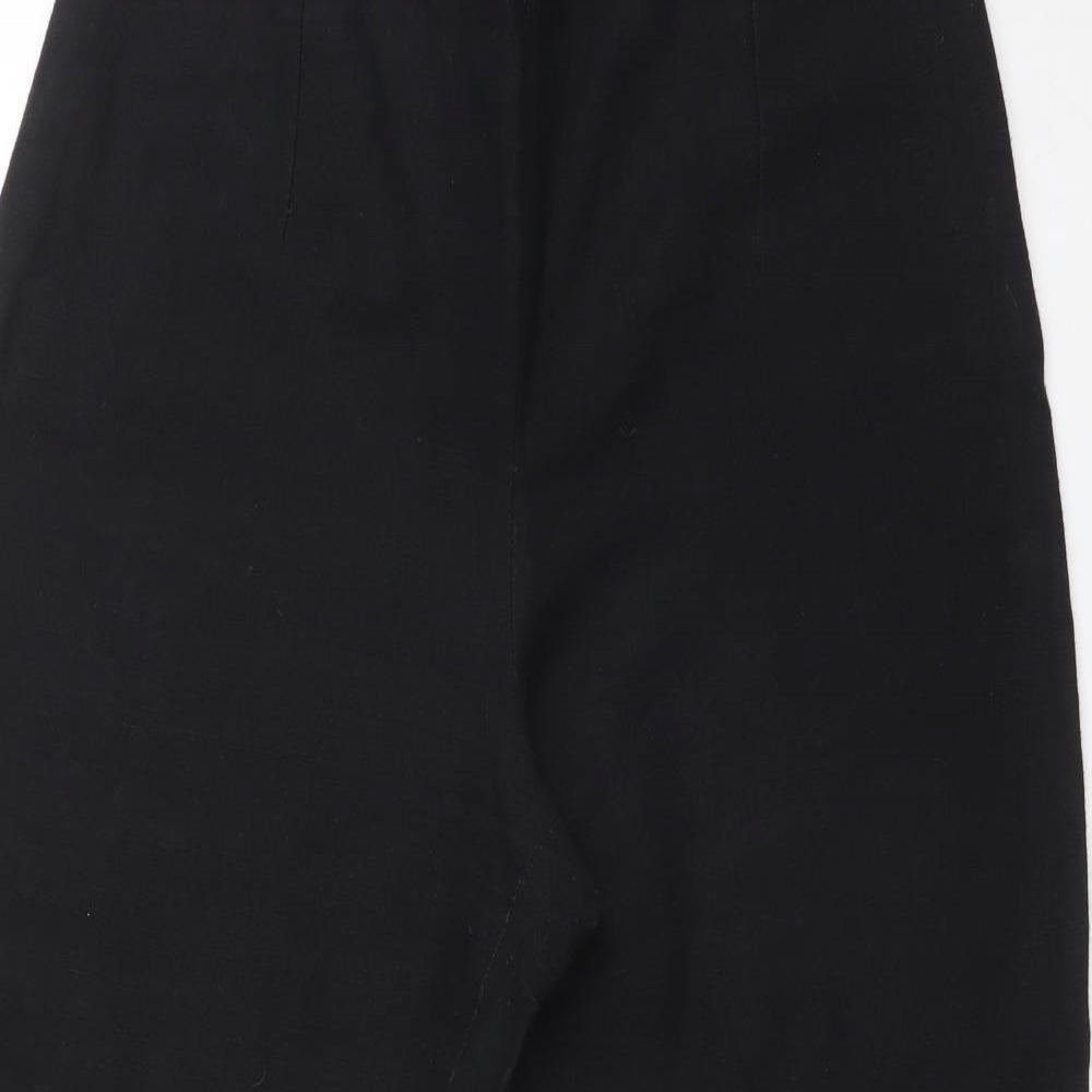 Womens UK Size 12 Wallis Regular Fit  Black Trousers