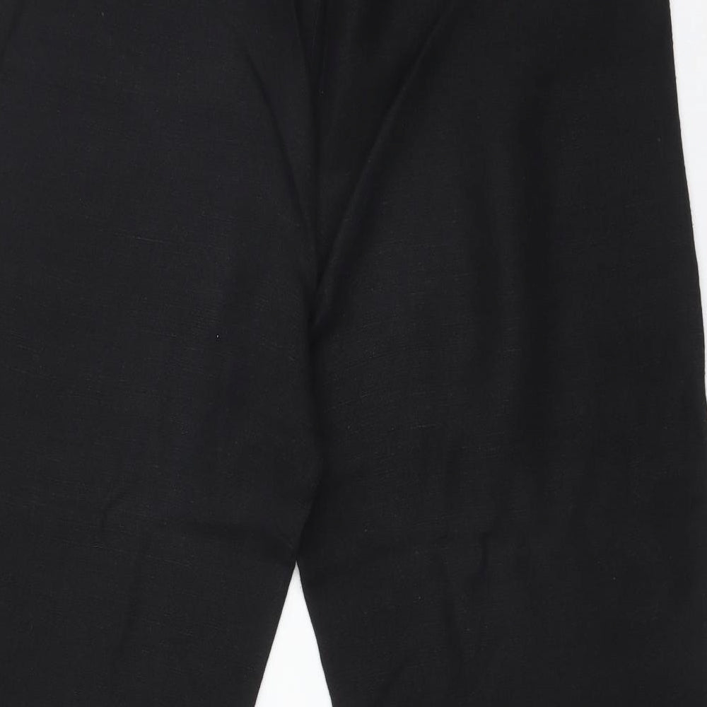 Womens UK Size 12 Wallis Regular Fit  Black Trousers