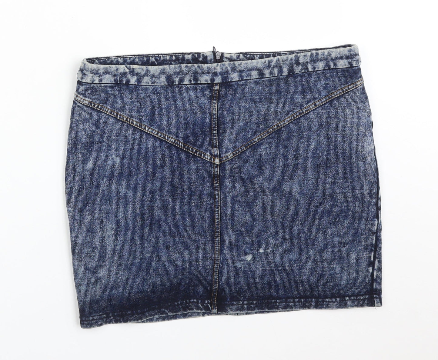 NOISY MAY  Womens Blue  Viscose Straight & Pencil Skirt Size 10