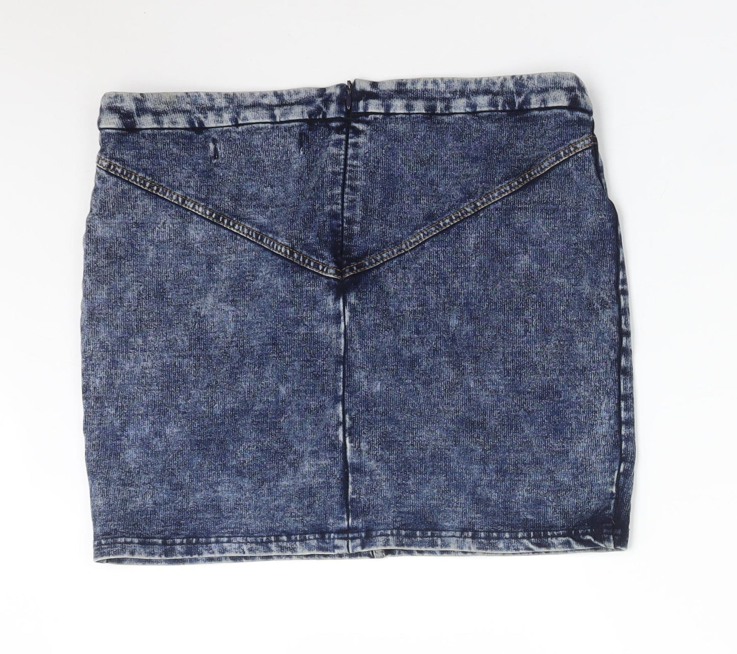 NOISY MAY  Womens Blue  Viscose Straight & Pencil Skirt Size 10