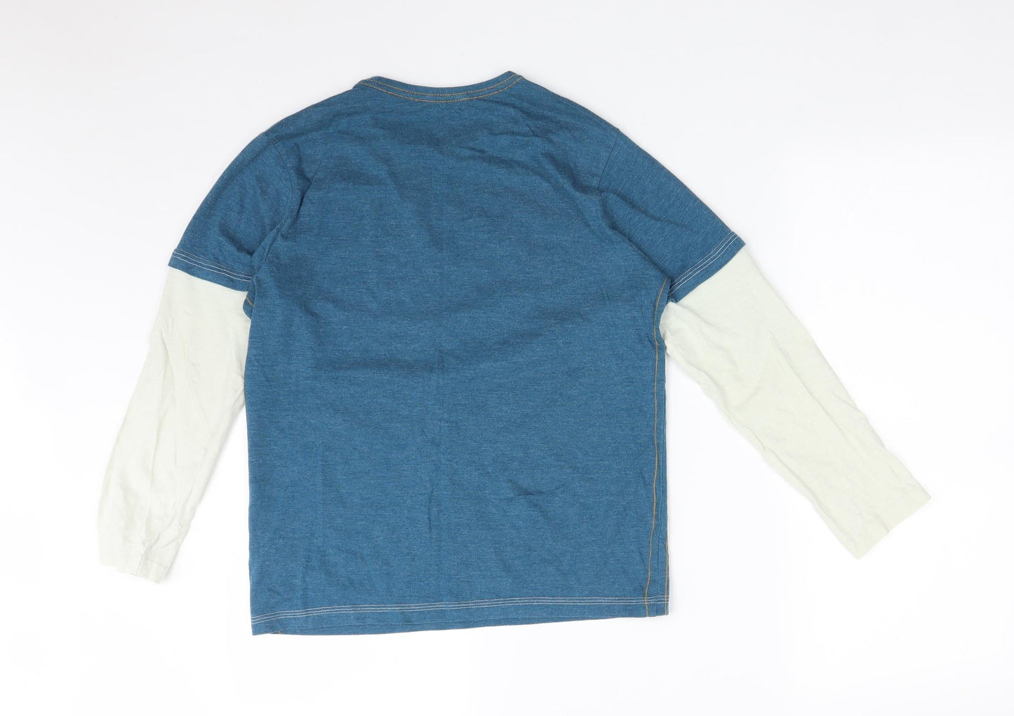 George Boys Multicoloured  Cotton Basic T-Shirt Size 11-12 Years Round Neck