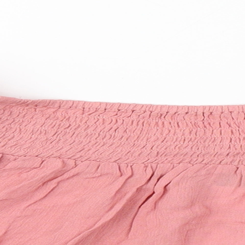 Womens UK Size 4 ASOS Pink Basic T-Shirt