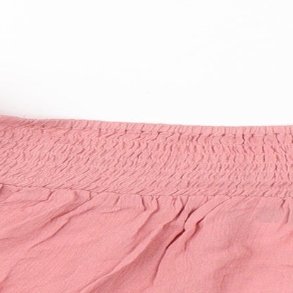 Womens UK Size 4 ASOS Pink Basic T-Shirt
