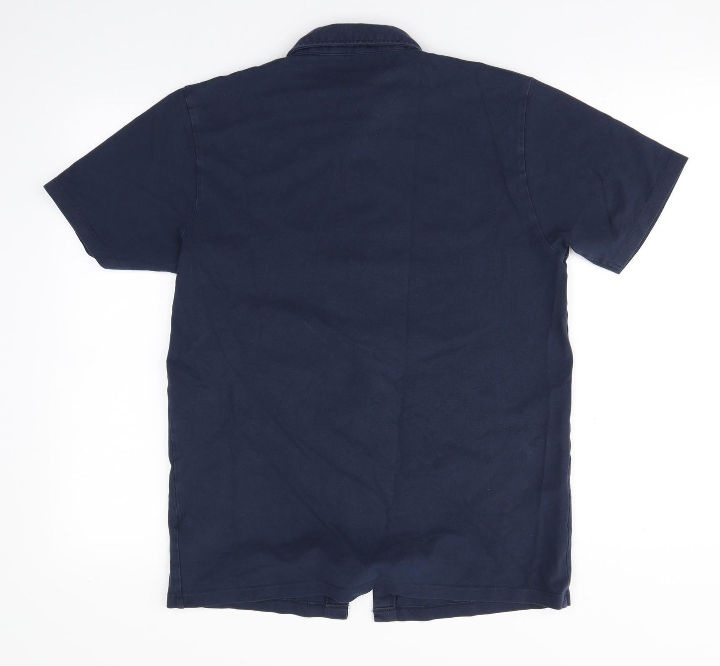 Mens UK Size M NEXT Blue  Button-Up Short Sleeve Casual Shirt