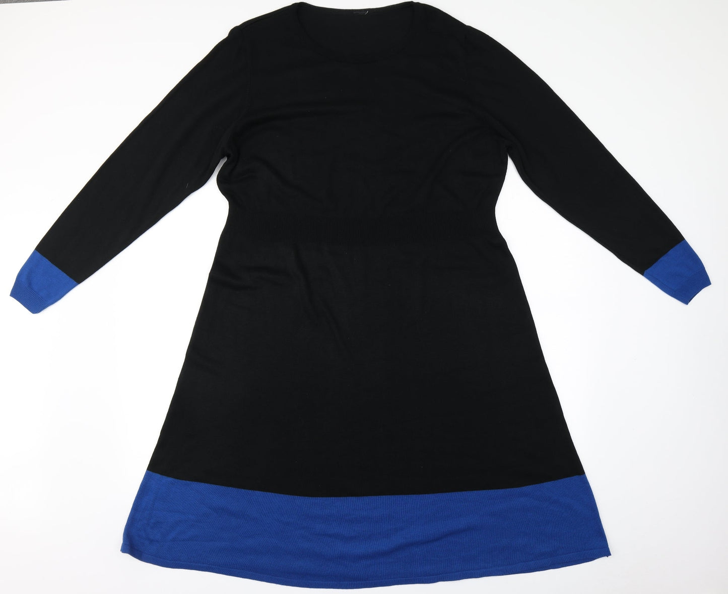 Preworn Womens Black   A-Line    Round Neck
