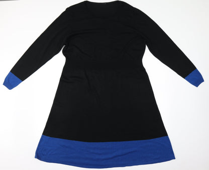 Preworn Womens Black   A-Line    Round Neck