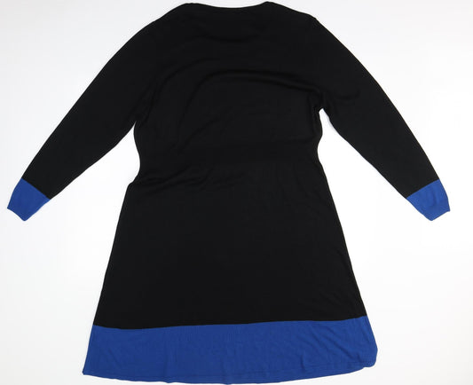 Preworn Womens Black   A-Line    Round Neck