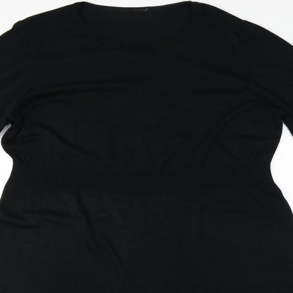 Preworn Womens Black   A-Line    Round Neck