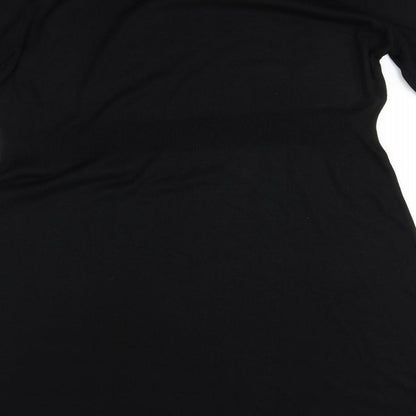 Preworn Womens Black   A-Line    Round Neck