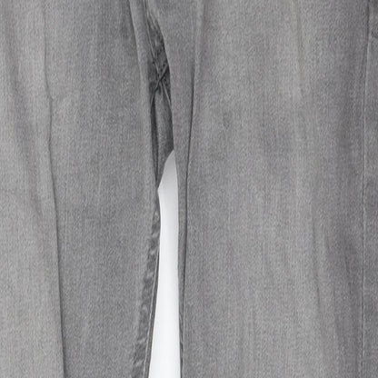 NEXT Womens Grey  Cotton Skinny Jeans Size 30 L30 in Regular