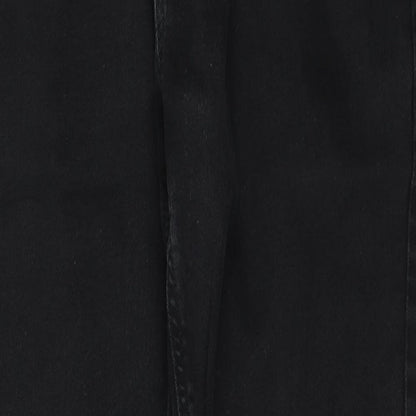 NEXT Womens Black  Cotton Straight Jeans Size 30 L27 in Slim