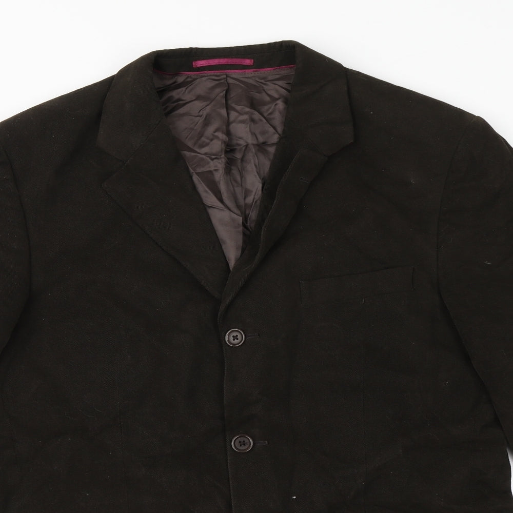 Mens UK Size  Preworn Brown Overcoat