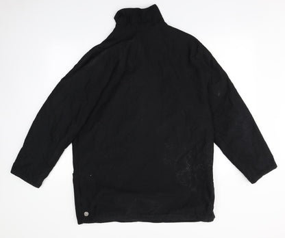 Preworn Womens Black   Overcoat Jacket Size 14