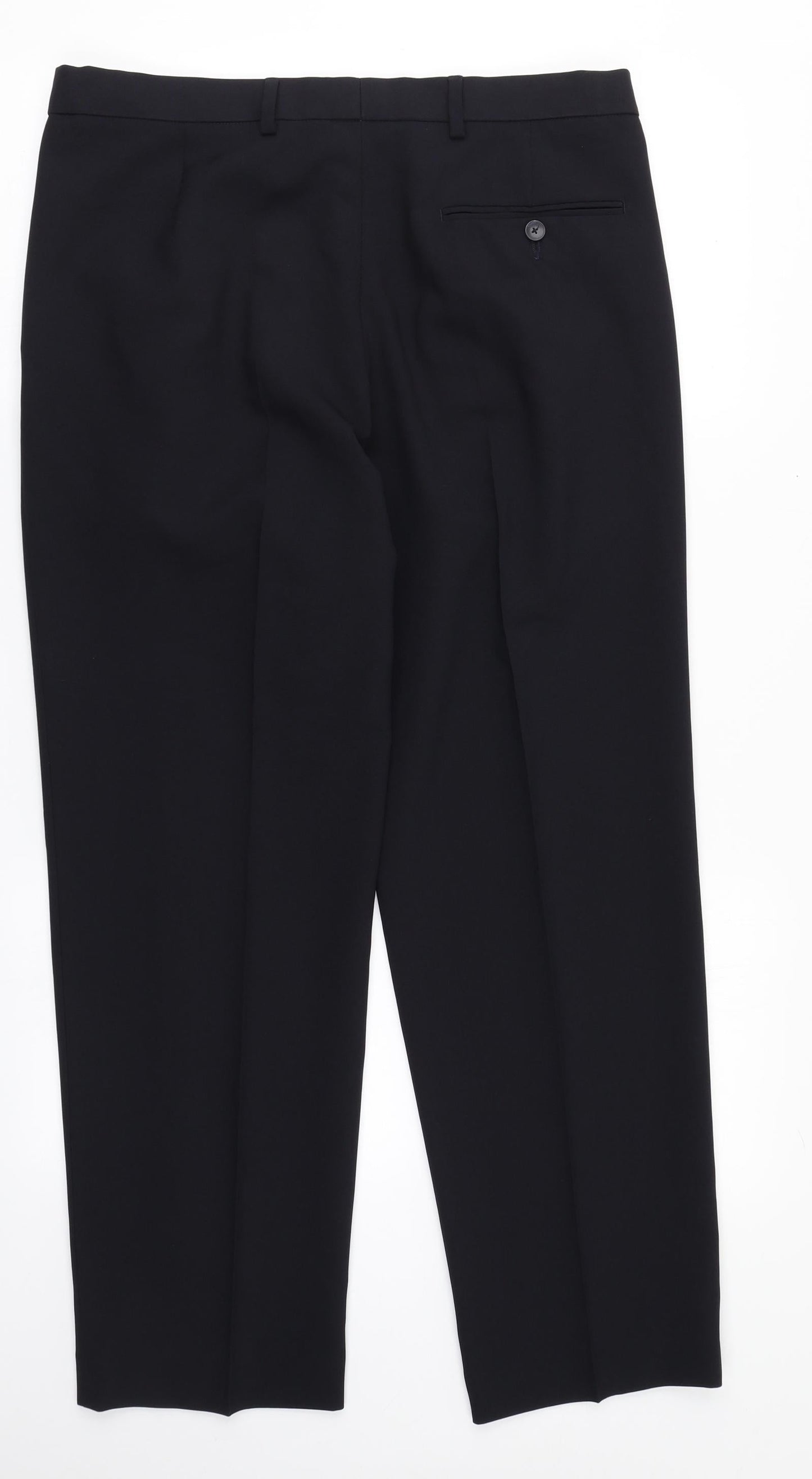 Womens UK Size 34 in Marks and Spencer Regular Fit  Blue Trousers