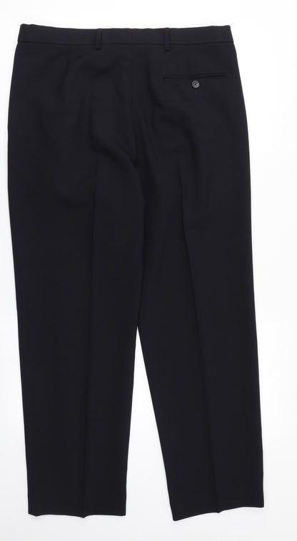 Womens UK Size 34 in Marks and Spencer Regular Fit  Blue Trousers