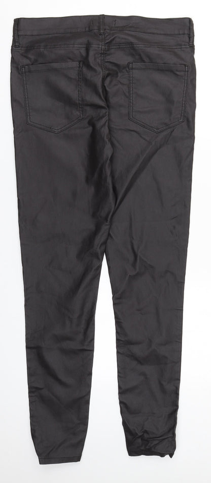 Oasis Womens Brown  Viscose Trousers  Size 16 L28 in Regular