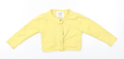 F&F Baby Yellow   Overcoat Jacket Size 12-18 Months