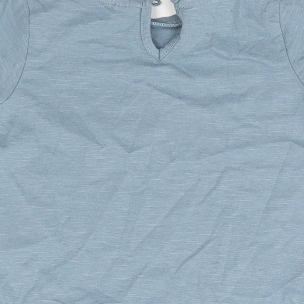 TU Baby Blue  100% Cotton Basic T-Shirt Size 18-24 Months Round Neck