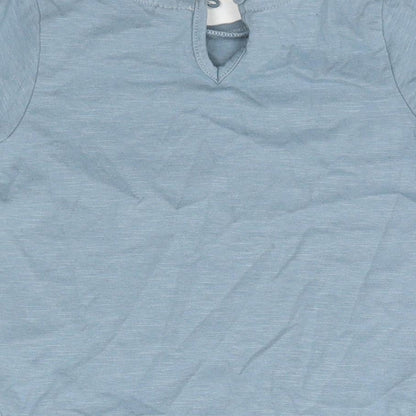 TU Baby Blue  100% Cotton Basic T-Shirt Size 18-24 Months Round Neck