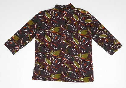 Womens UK Size 14 Damart Brown Basic Blouse