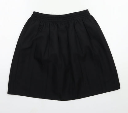 dean schoolwear Girls Black  Polyester A-Line Skirt Size 13-14 Years  Regular