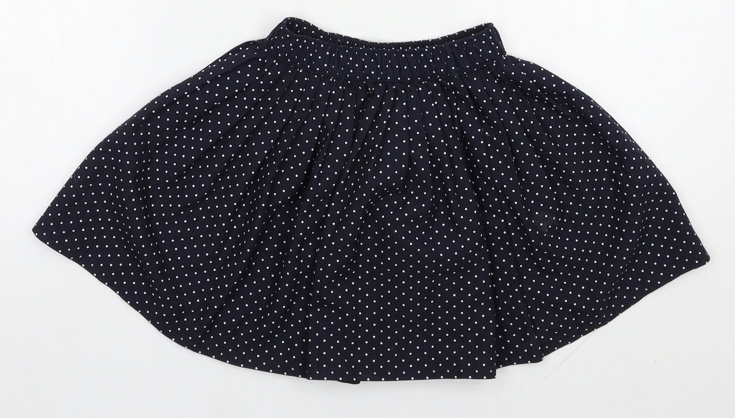 Mothercare Girls Blue Polka Dot Polyester A-Line Skirt Size 5 Years  Regular