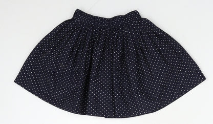 Mothercare Girls Blue Polka Dot Polyester A-Line Skirt Size 5 Years  Regular