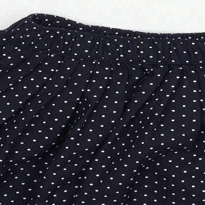 Mothercare Girls Blue Polka Dot Polyester A-Line Skirt Size 5 Years  Regular