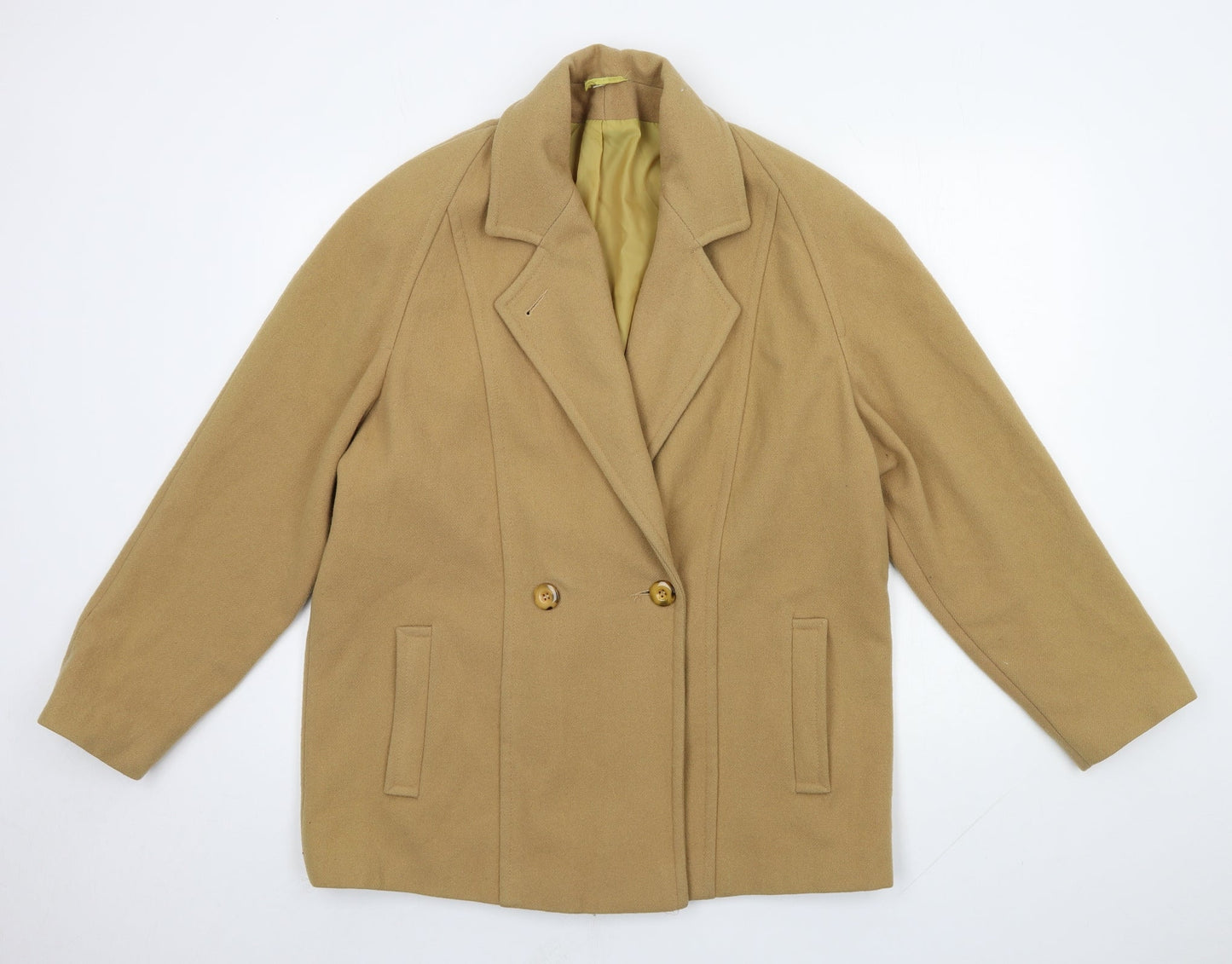 First Avenue Womens Brown   Overcoat Coat Size 14